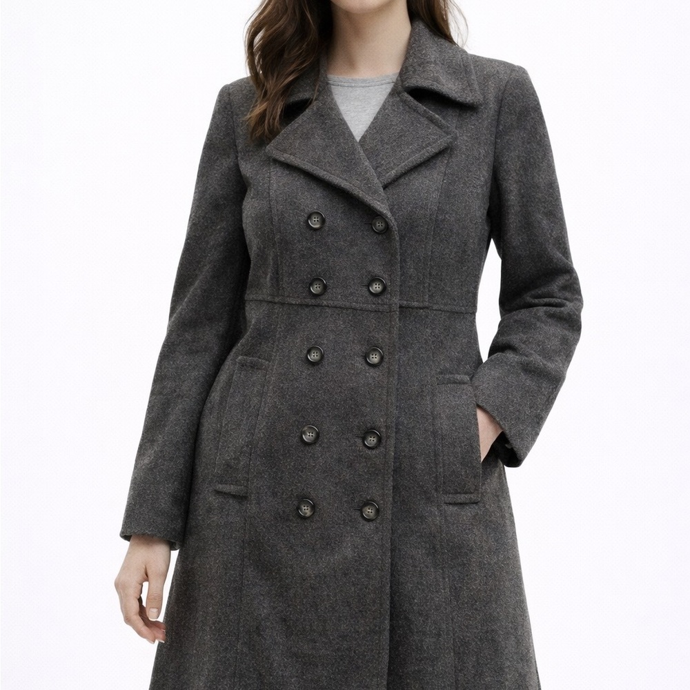 Kristen Blake Charcoal Pea Coat